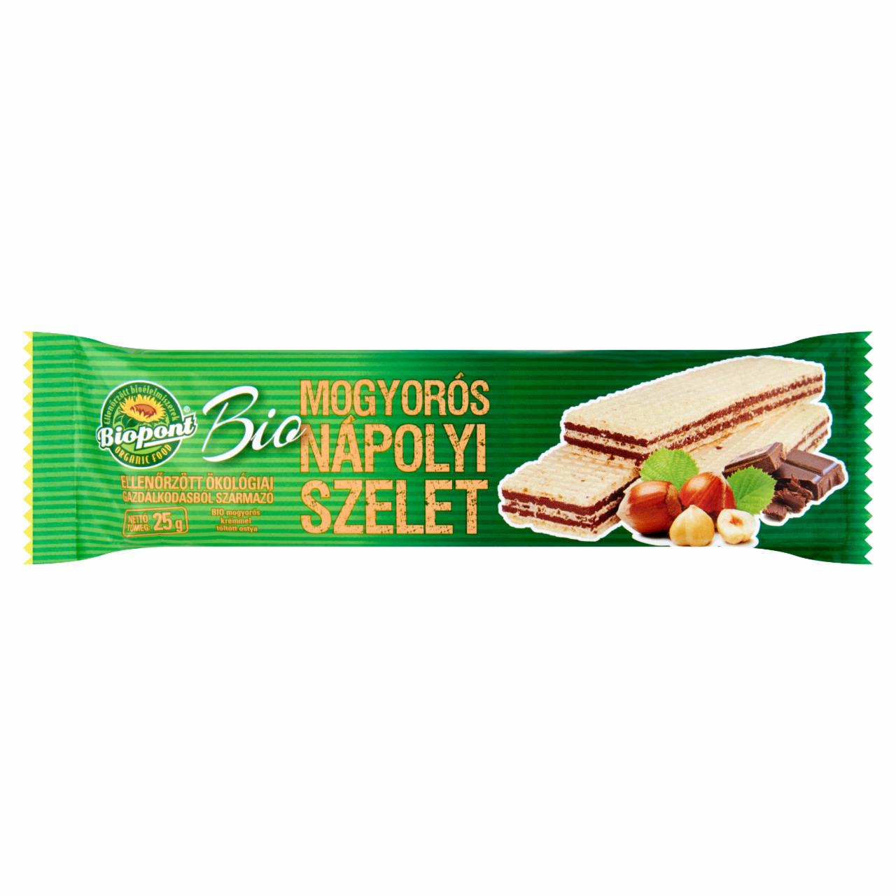 Photo - Biopont Organic Wafer with Hazelnut Cream 25 g
