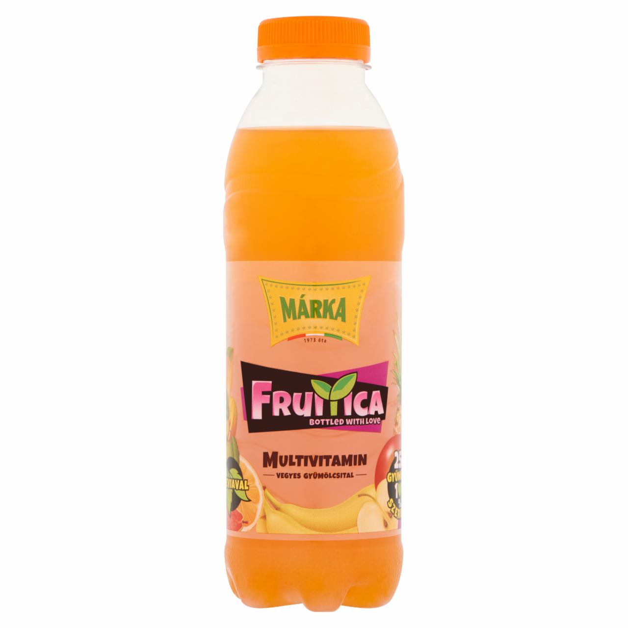 Photo - Márka Fruitica Multivitamin Non-Carbonated Mixed Fruit Drink with Sugar 0,5 l