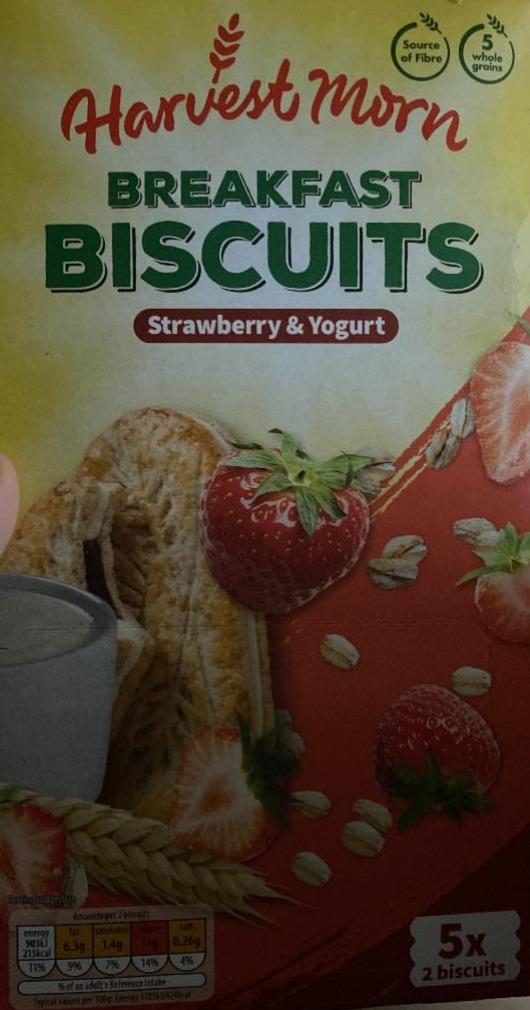 Photo - Breakfast Biscuits Strawberry & Yogurt Harvest Morn