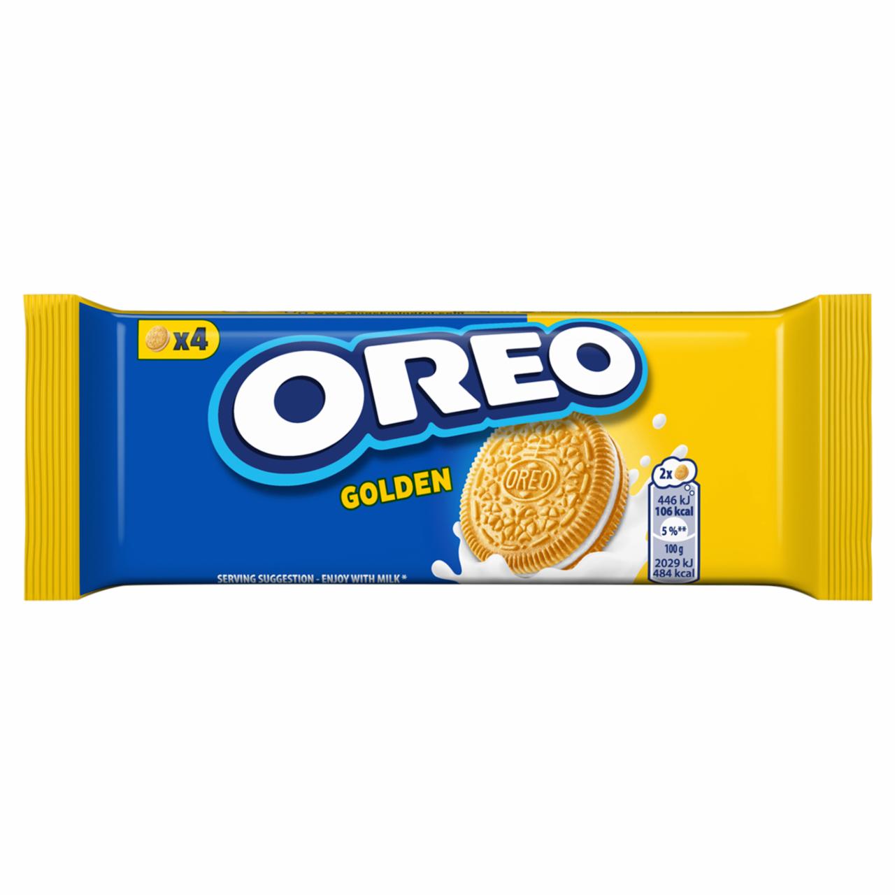 Photo - Oreo Golden Biscuits Filled with Vanilla Flavoured Filling 44 g