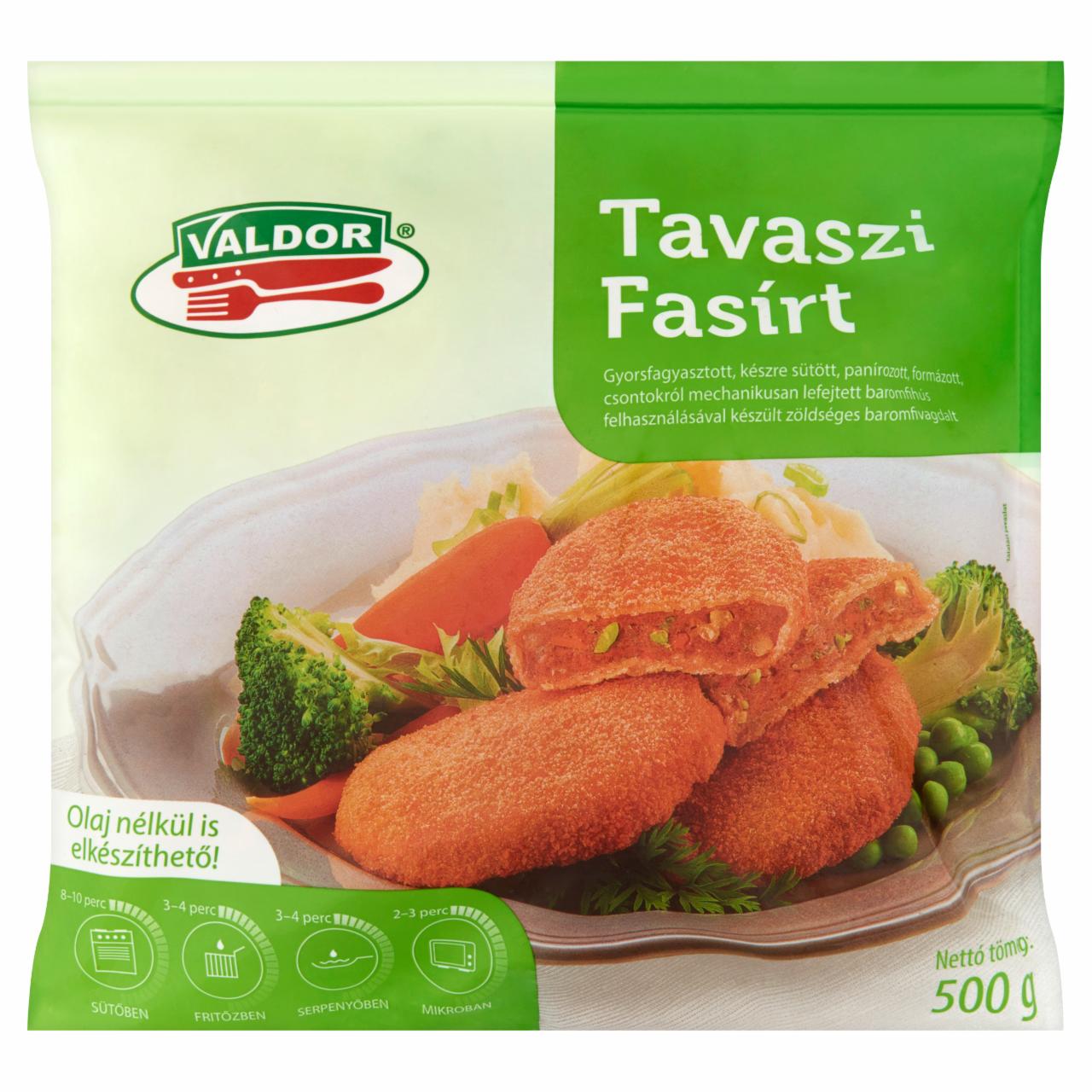 Photo - Valdor Quick-Frozen, Ready-Fried, Breaded Spring Meatloaf 500 g