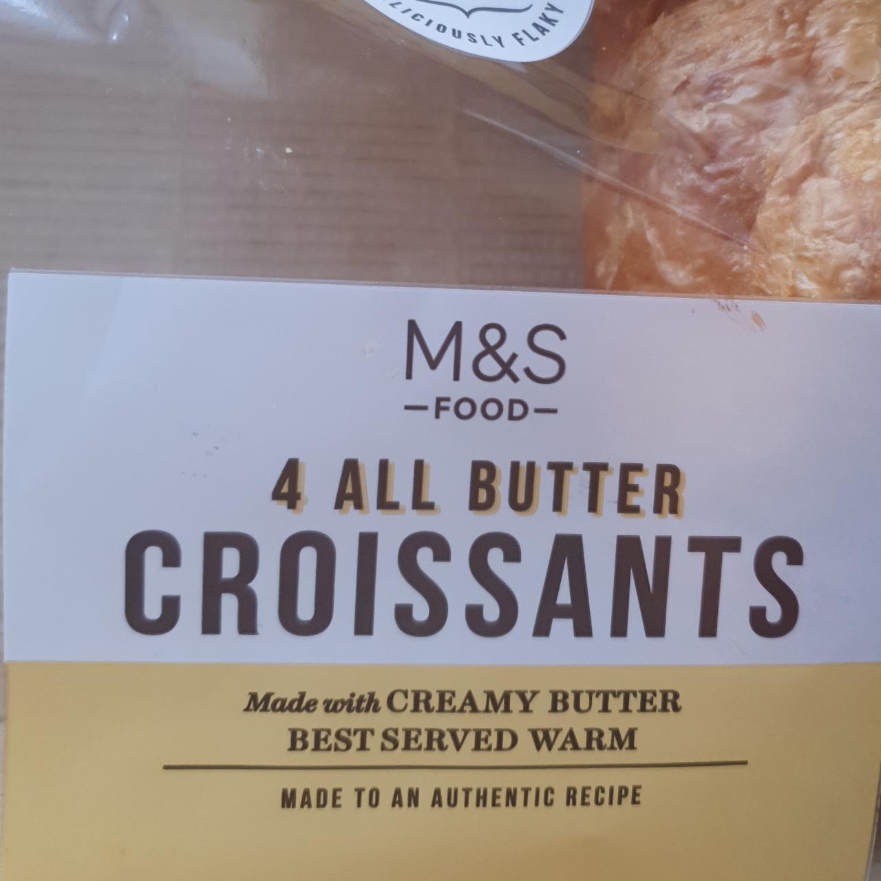 Photo - 4 All Butter Croissants M&S Food
