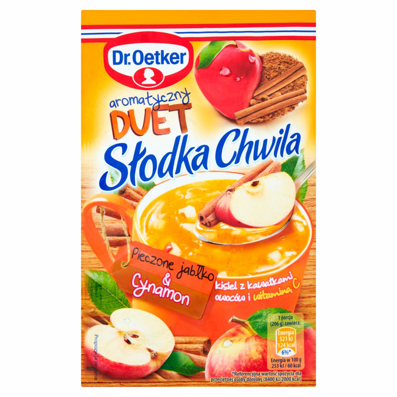 Photo - Dr. Oetker Słodka Chwila Baked Apple & Cinnamon Jelly with Pieces of Fruits 31.5 g