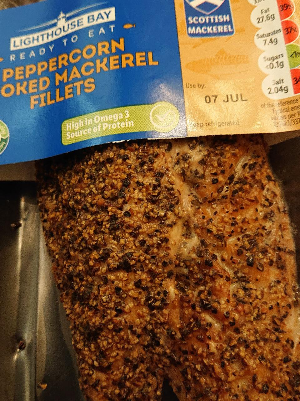 Photo - Peppercorn Smoked Mackerel Fillets Lighthouse Bay