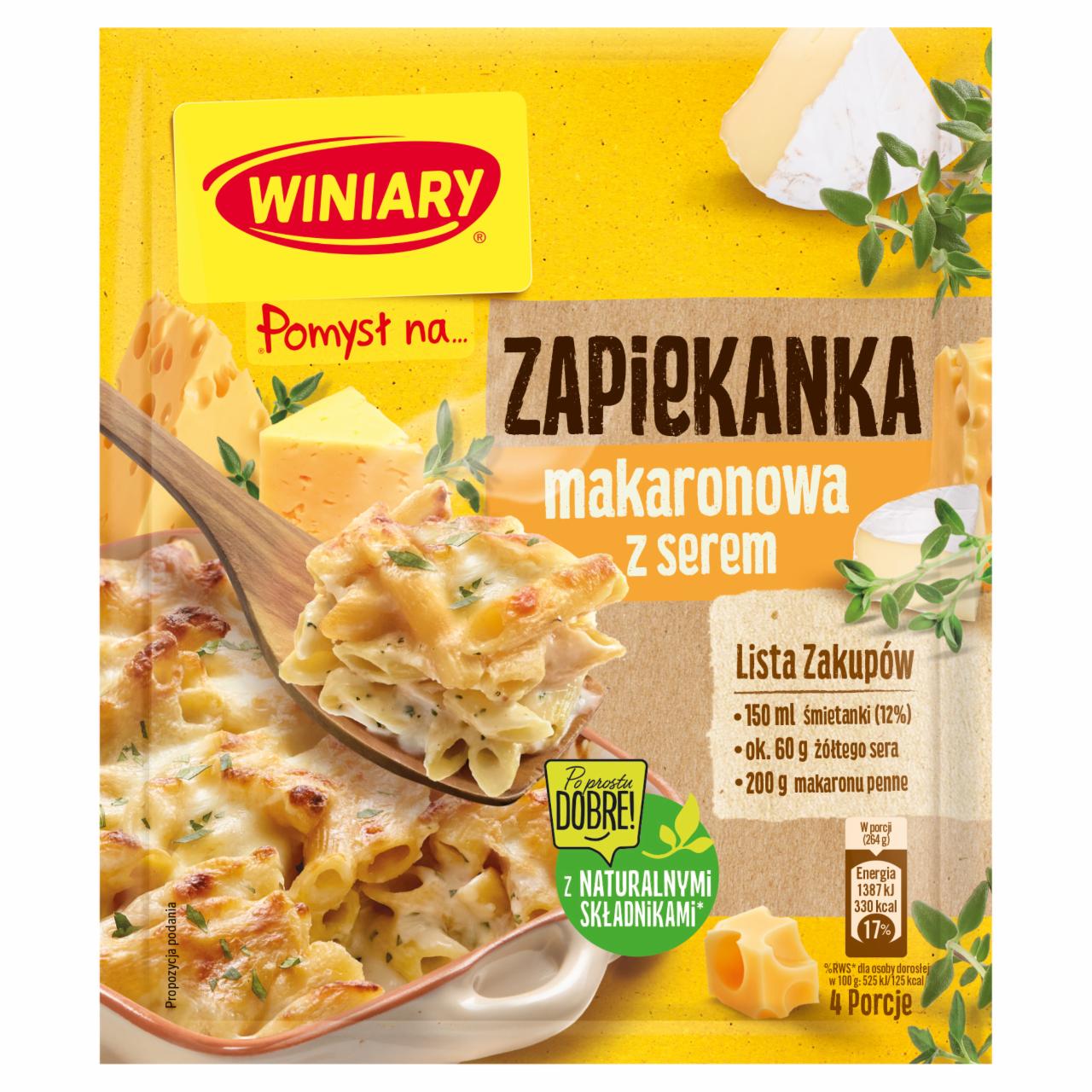 Photo - Winiary Pomysł na... Pasta with Cheese Casserole 47 g