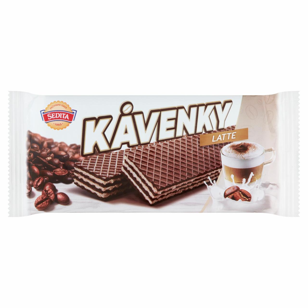 Photo - Sedita Dark Crispy Wafers with Milk Cream Filling with Natural Coffee Flavour 50 g