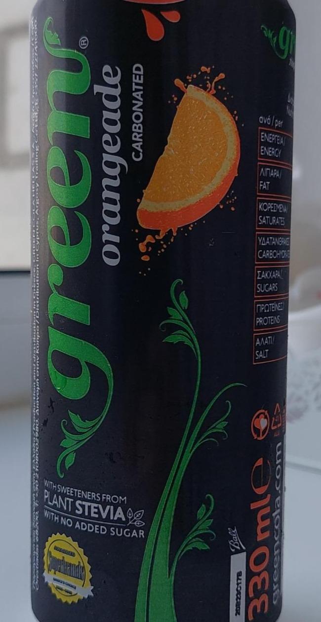 Photo - Green Orangeade Carbonated Drink 330 ml