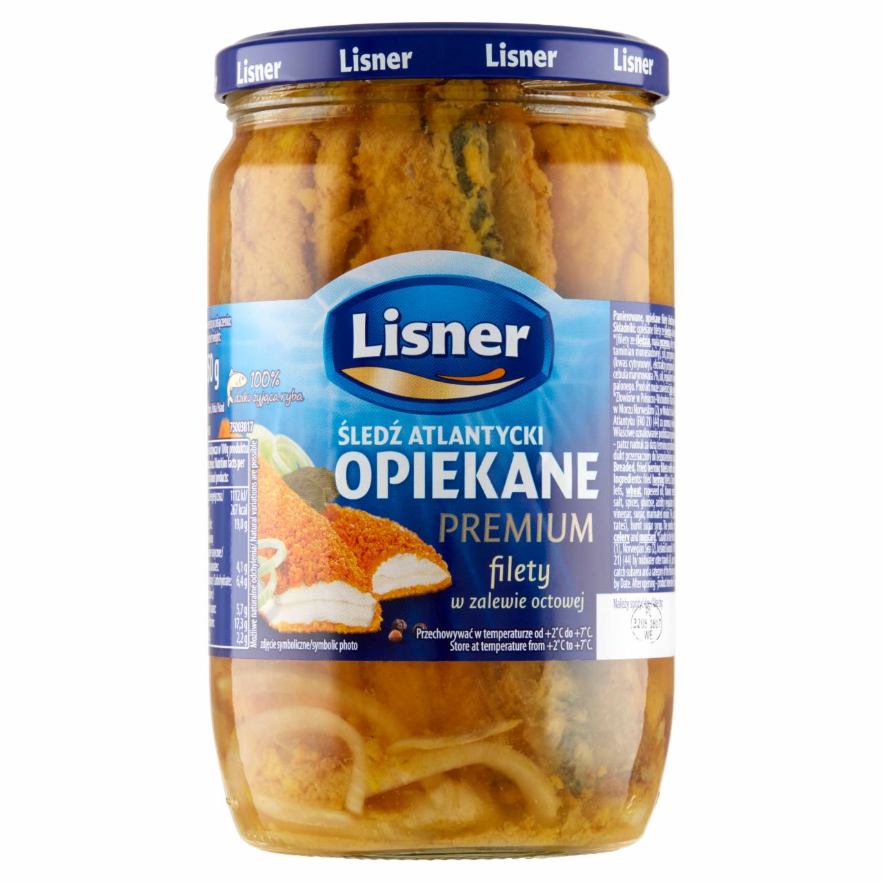 Photo - Lisner Atlantic Herring Fried Premium in Vinegar Marinade 700 g