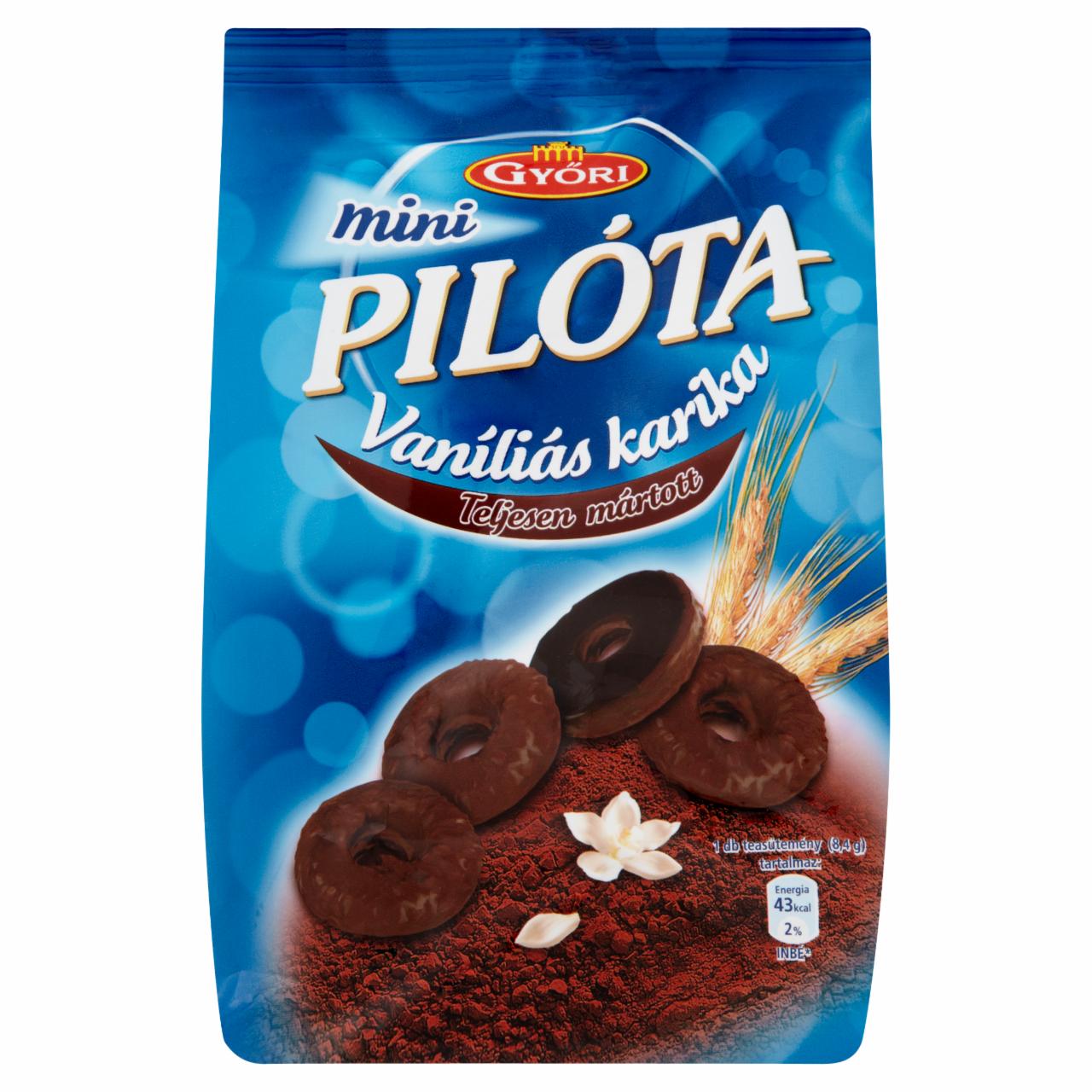 Photo - Győri Pilóta Mini Fully Dipped Vanilla Rings 157 g