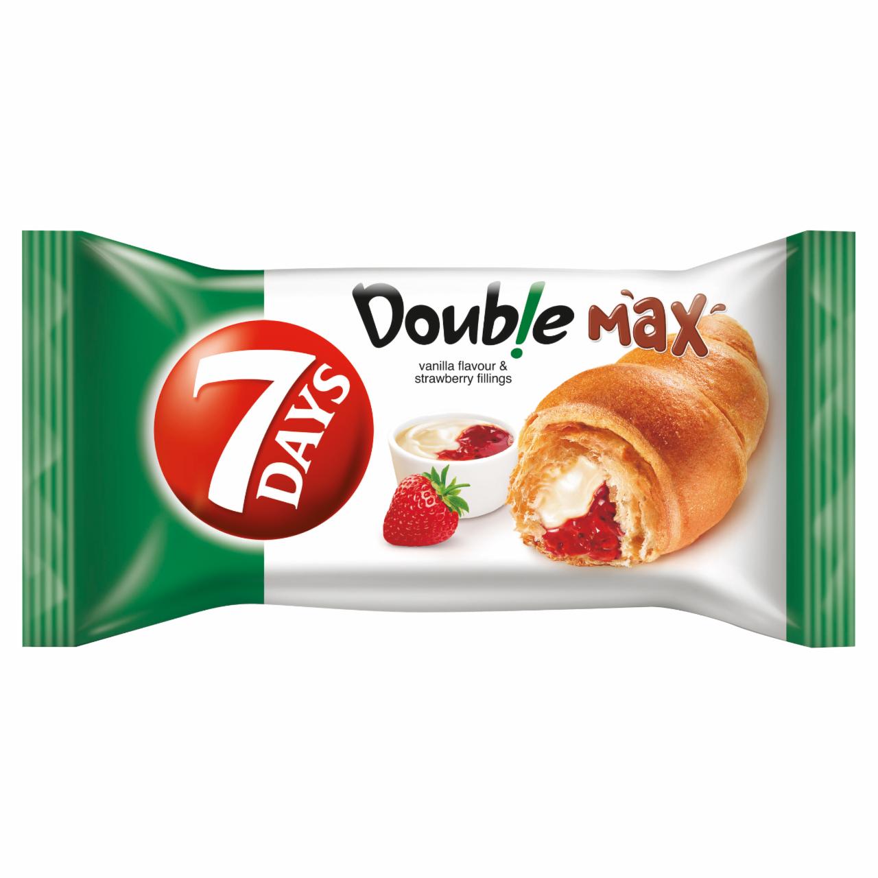 Photo - 7DAYS Double Max Croissant with Vanilla Flavour and Strawberry Fillings 80 g