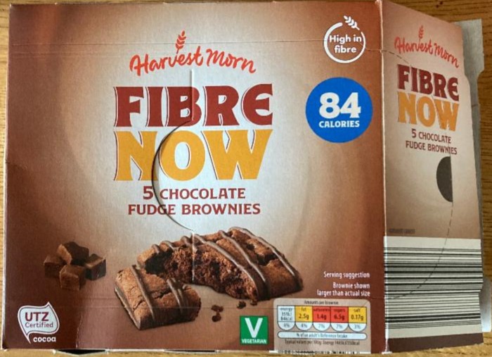 Photo - Fibre Now Chocolate Fudge Brownies Harvest Morn