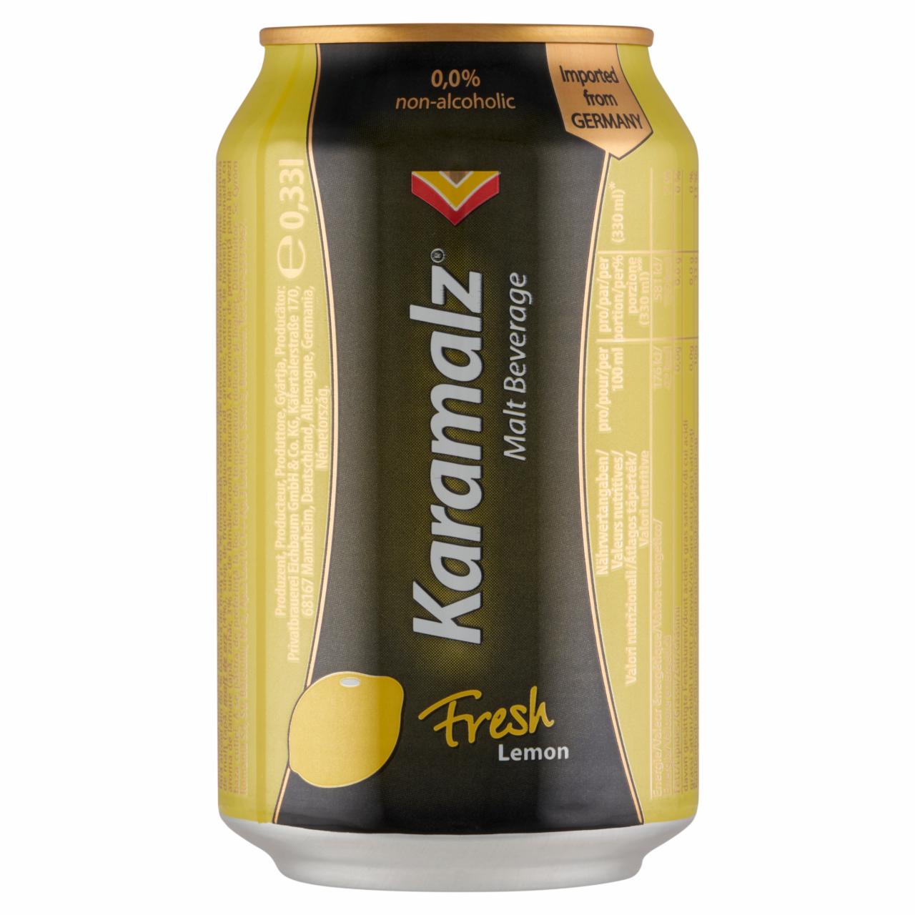 Photo - Karamalz Fresh Lemon Non-Alcoholic Malt Beverage 0,33 l