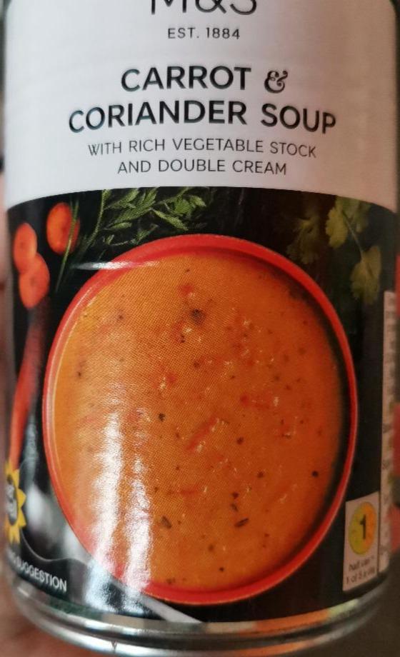Photo - Carrot & Coriander Soup M&S