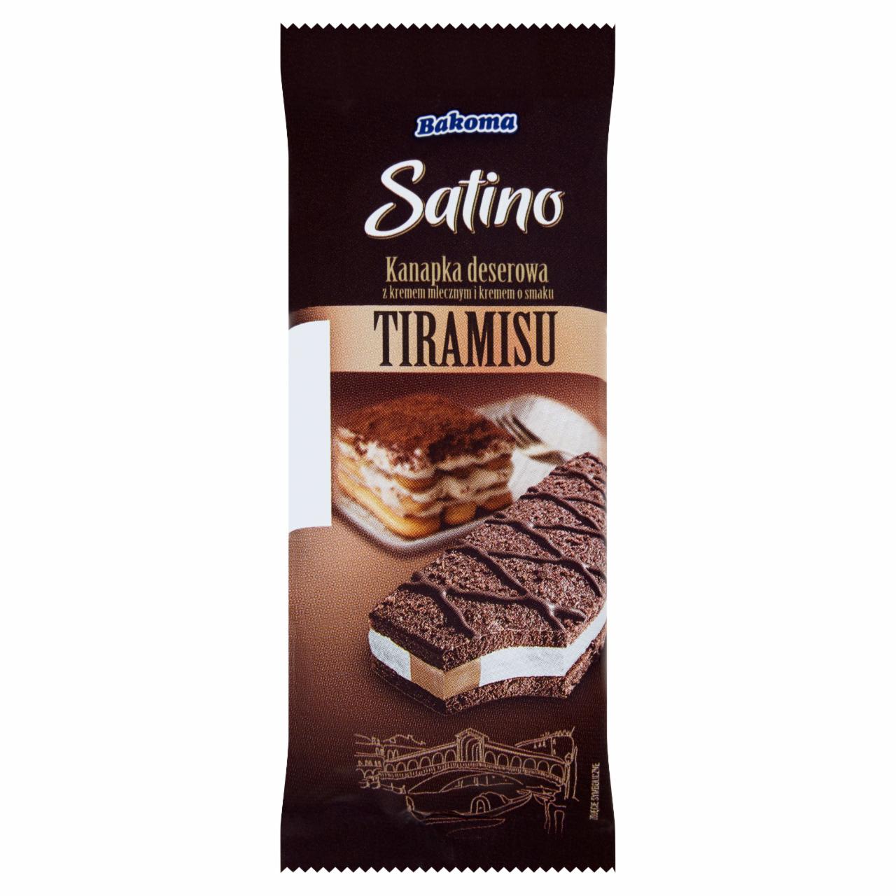 Photo - Bakoma Satino Dessert Slice with Milk and Tiramisu Filling 30 g
