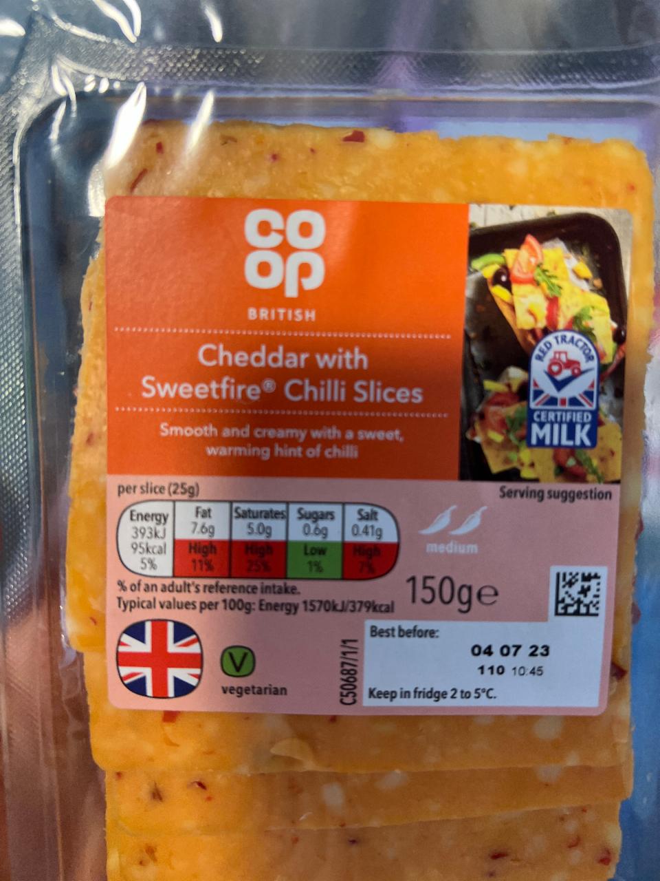 Photo - British Cheddar with Sweetfire Chilli Slices Co-op