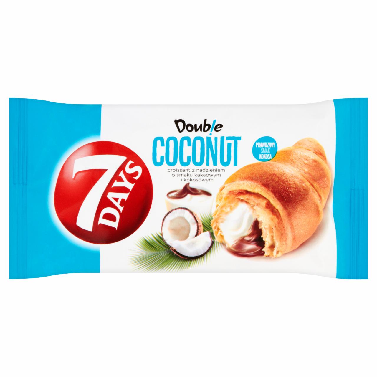 Photo - 7 Days Doub!e Croissant with Cocoa and Coconut Flavoured Filling 80 g