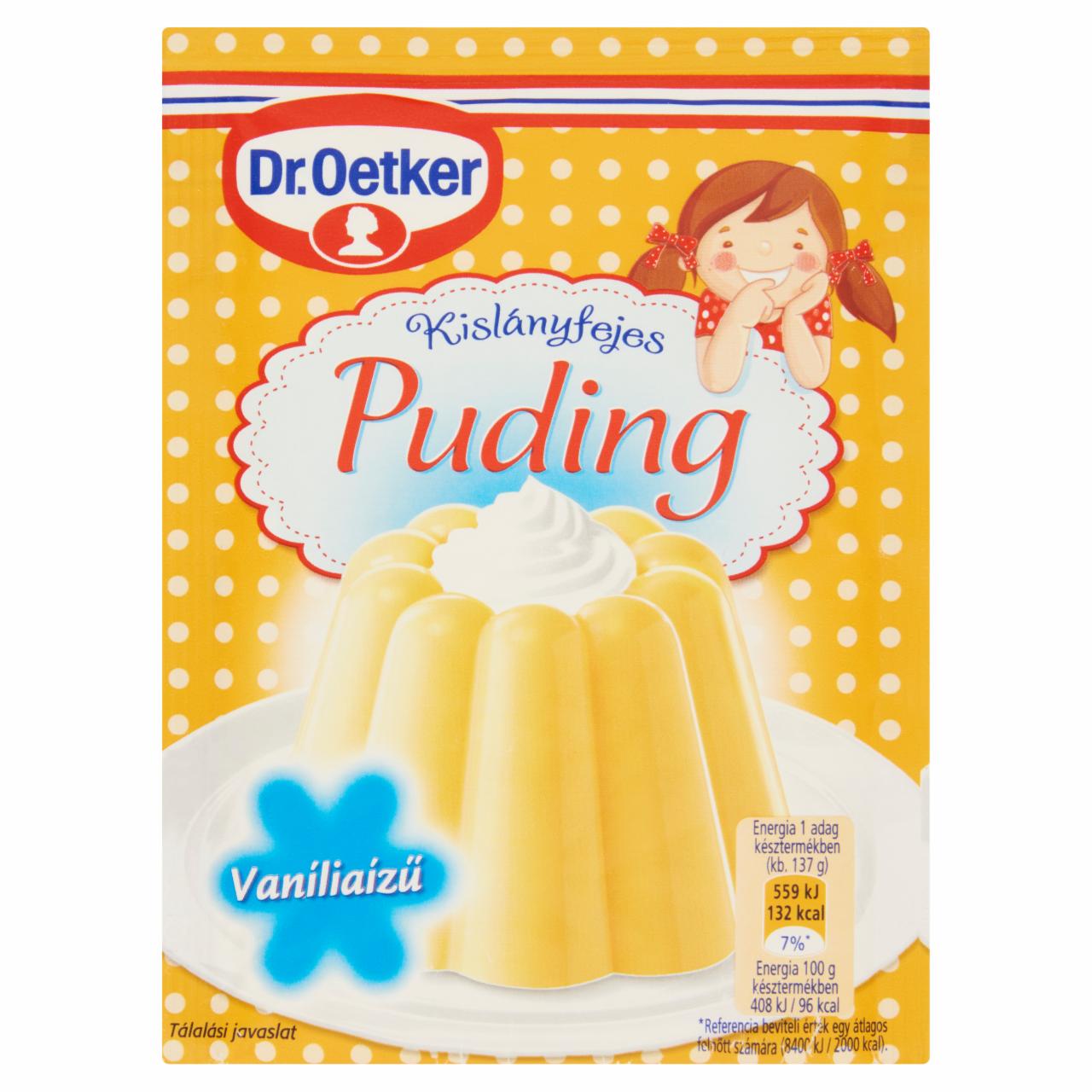 Photo - Dr. Oetker Kislányfejes Puding Vanilla Flavoured Pudding Powder 40 g