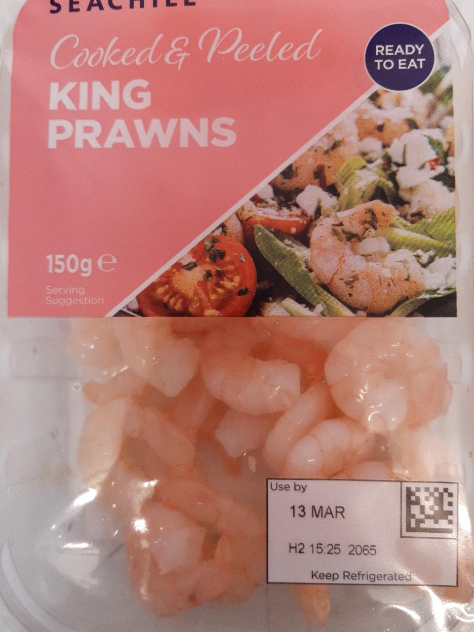 Photo - King Prawns Cooked & Peeled Seachill