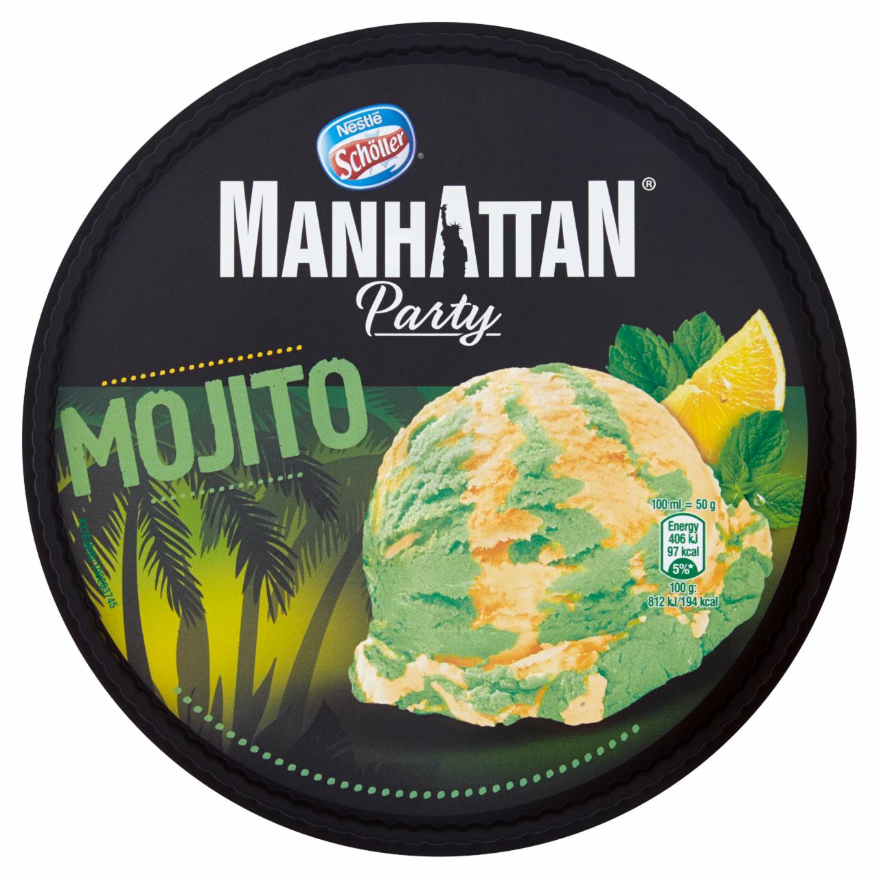 Photo - Manhattan Party Mojito Lemon-Mint Flavour Ice Cream 1000 ml