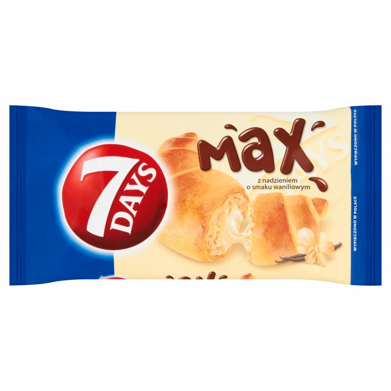 Photo - 7 Days Max Croissant with Vanilla Flavoured Filling 80 g