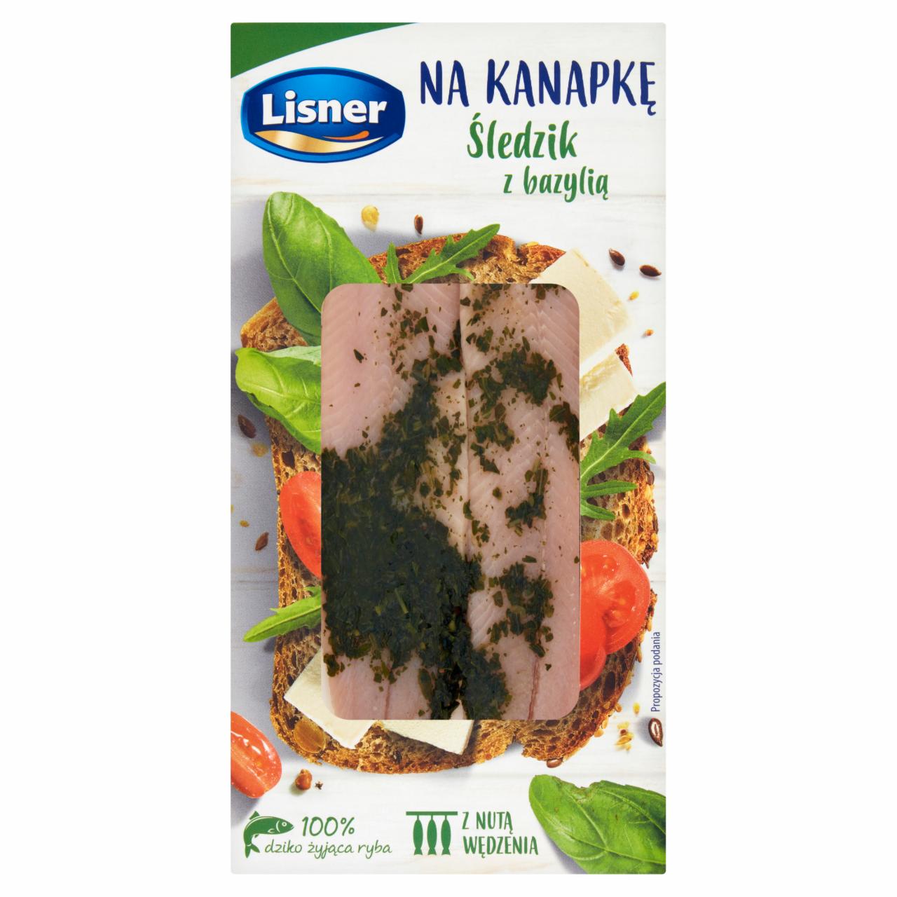 Photo - Lisner Na kanapkę Herring with Basil 140 g