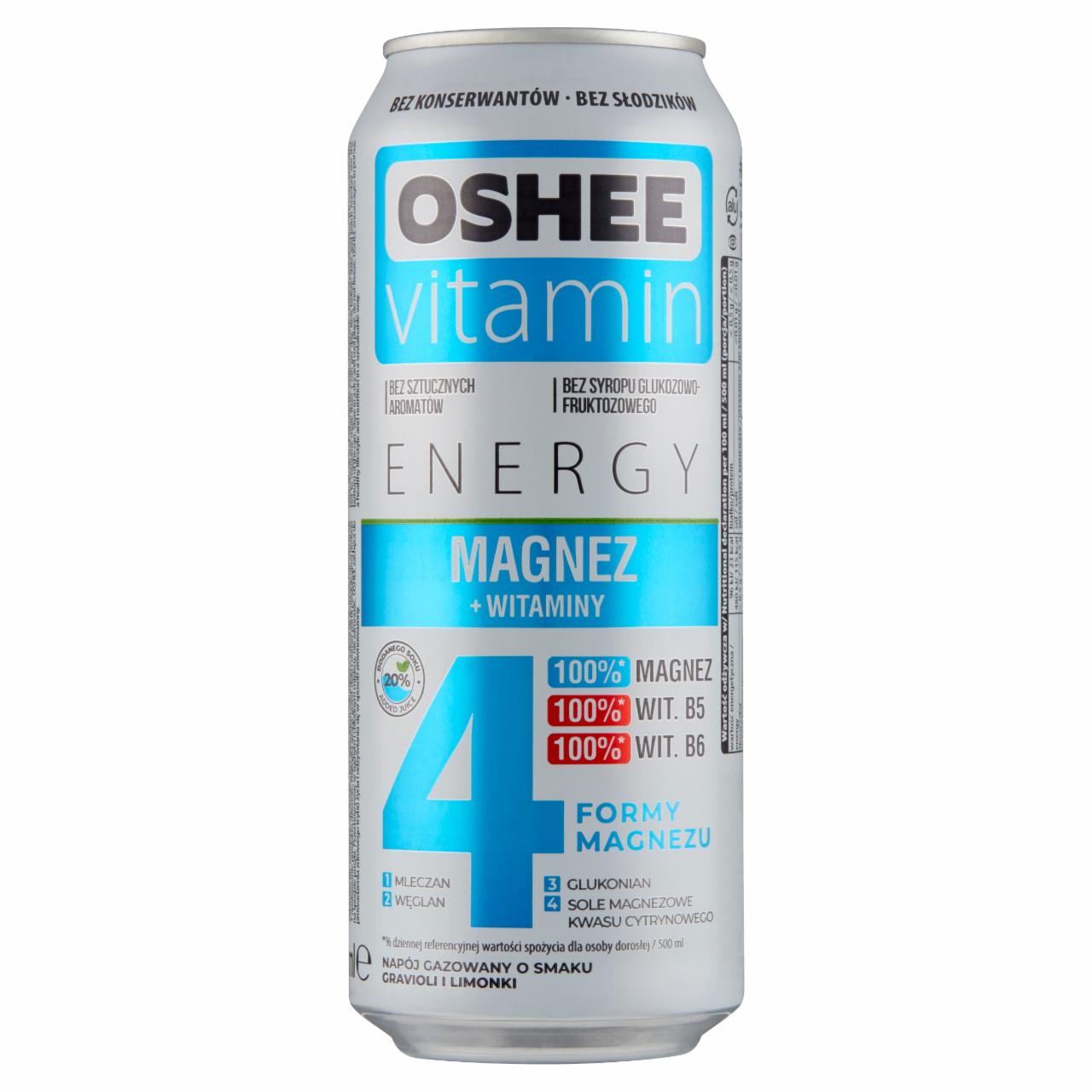 Photo - Oshee Vitamin Energy Graviola and Lime Sparkling Drink 500 ml