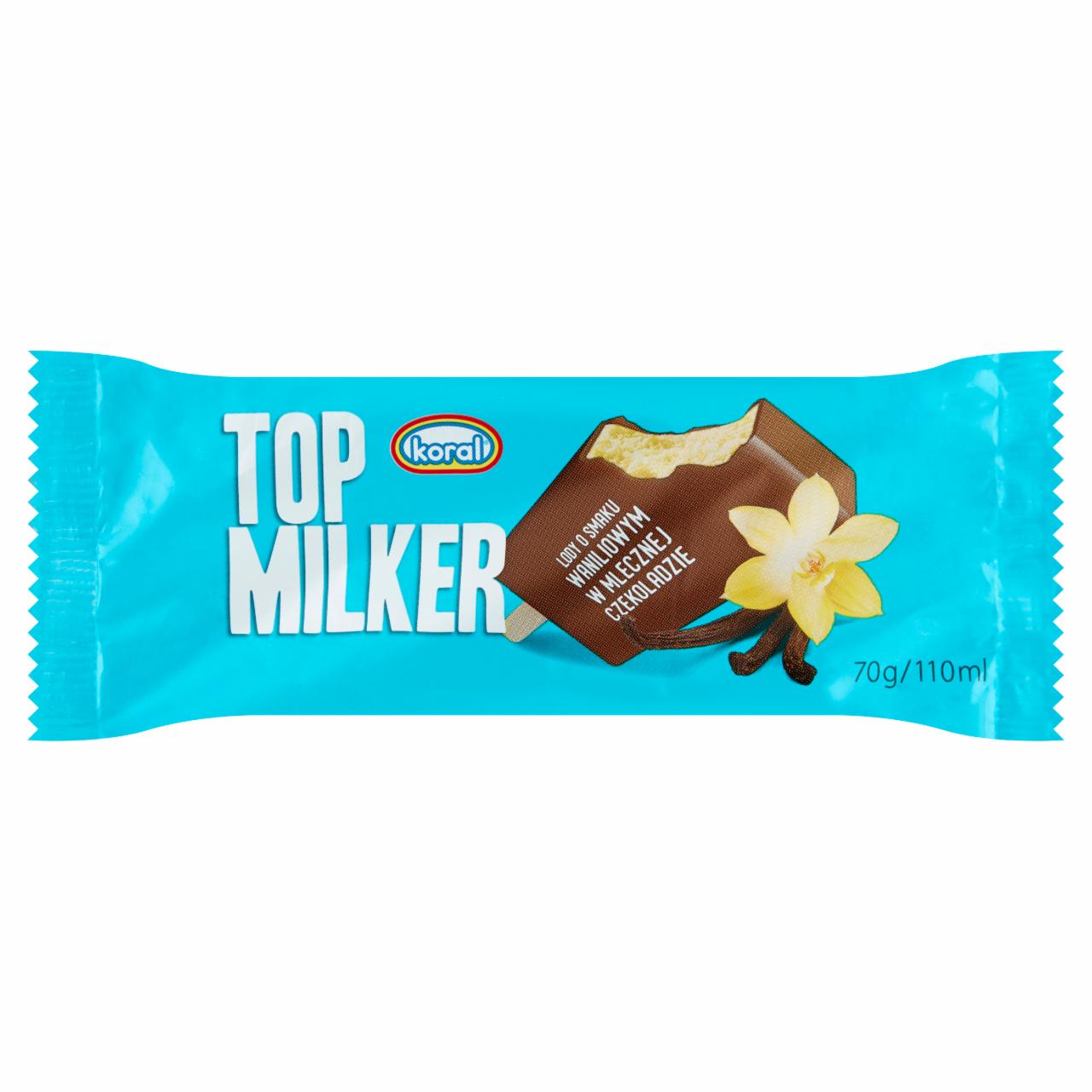 Photo - Koral Top Milker Vanilla Flavoured with Milk Chocolate Ice Cream 110 ml
