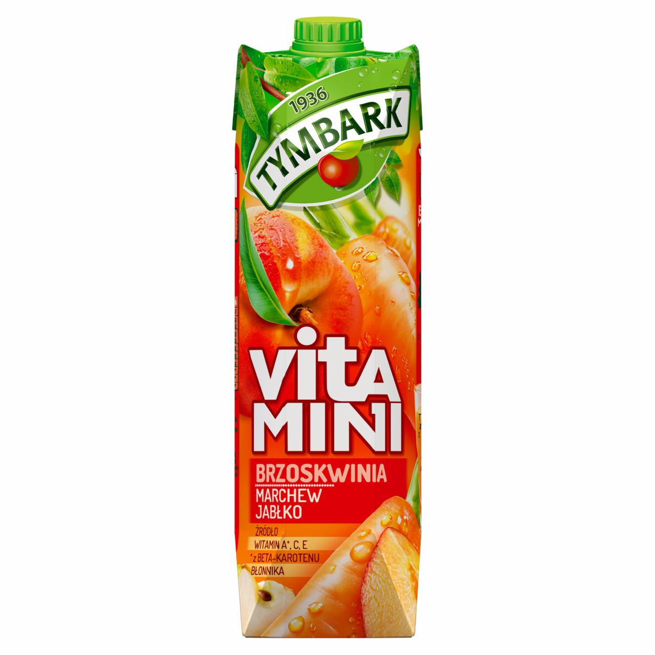 Photo - Tymbark Vitamini Peach Carrot Apple Juice 1 L