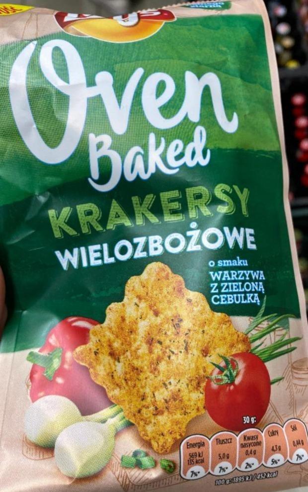 Photo - Lay's Oven Baked Vegetables & Spring Onion Multigrain Crackers 80 g