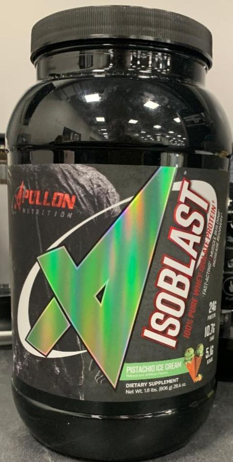 Photo - Isoblast 100% Pure Whey Isolate Protein Pistachio Ice Cream Apollon Nutrition