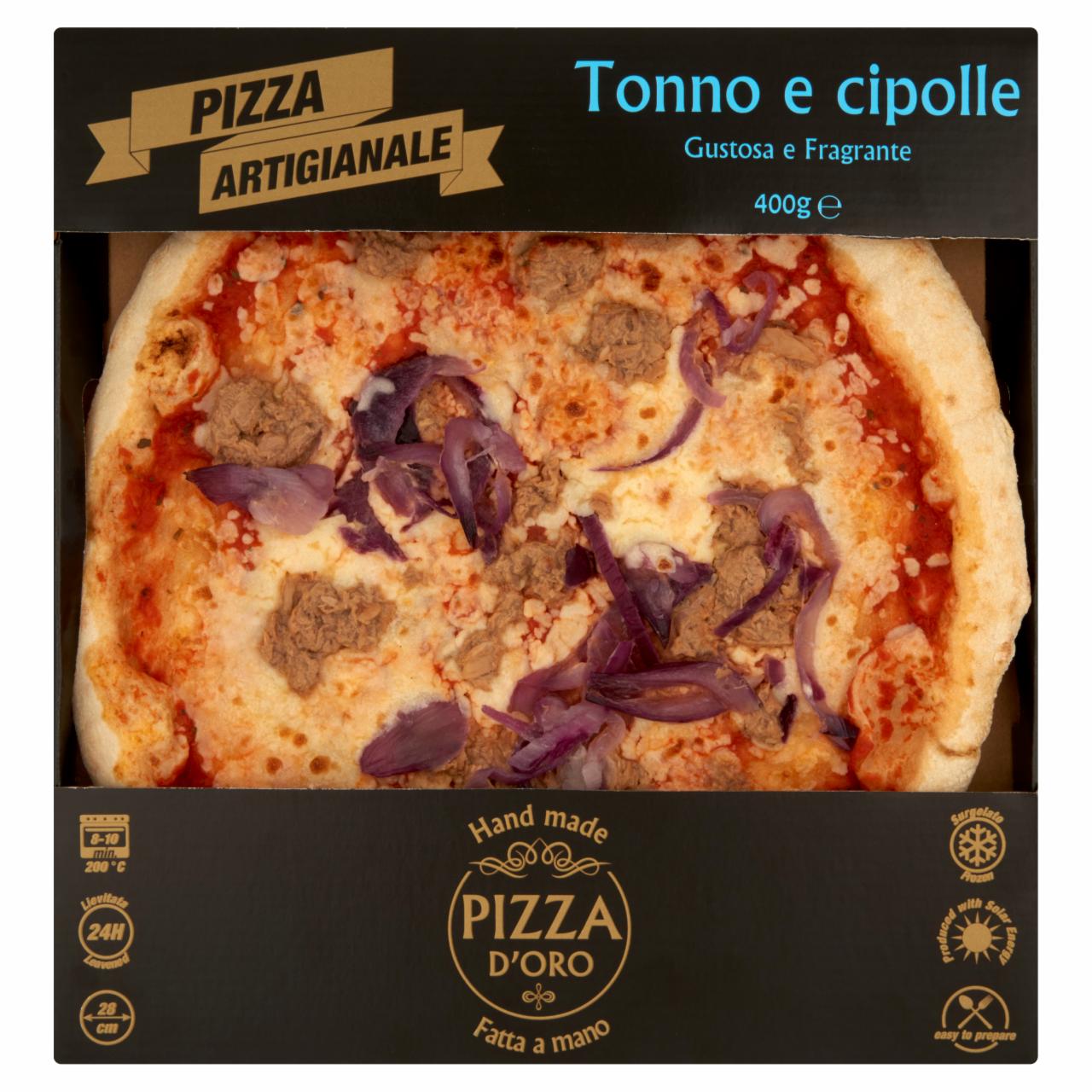 Photo - Pizza D'Oro Tonno e Cipolle Quick-Frozen Handmade Pizza 400 g