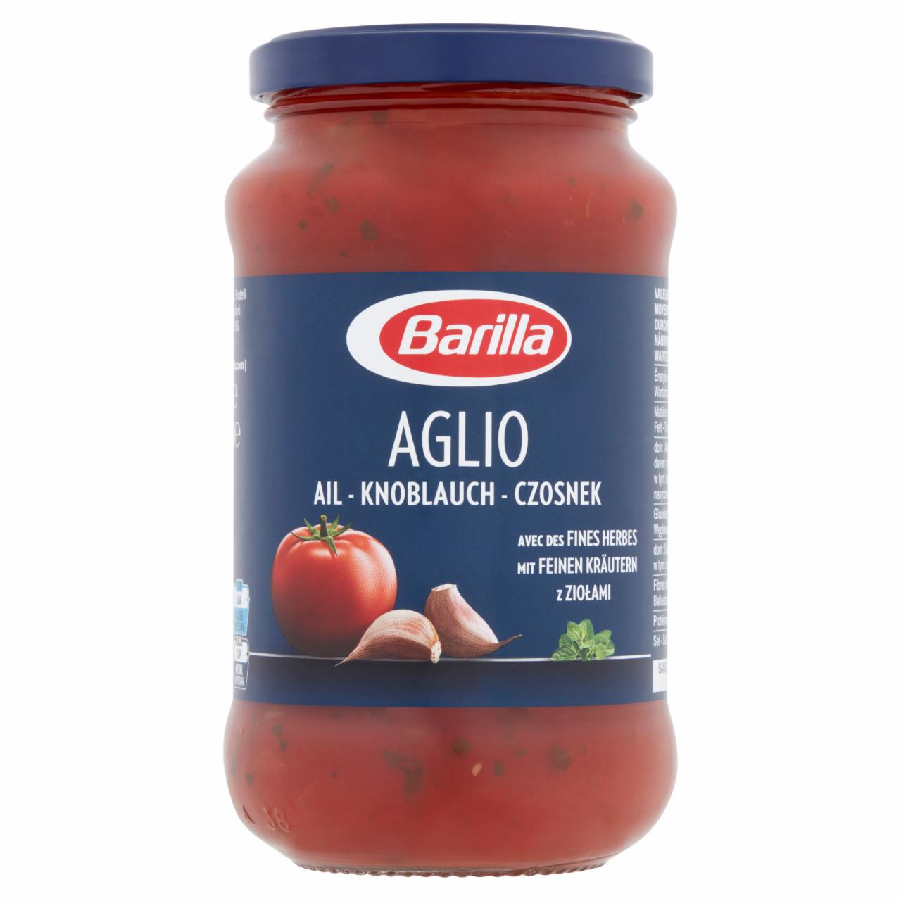 Photo - Barilla Aglio Tomato Sauce with Garlic, Red Wine and Herbs 400 g