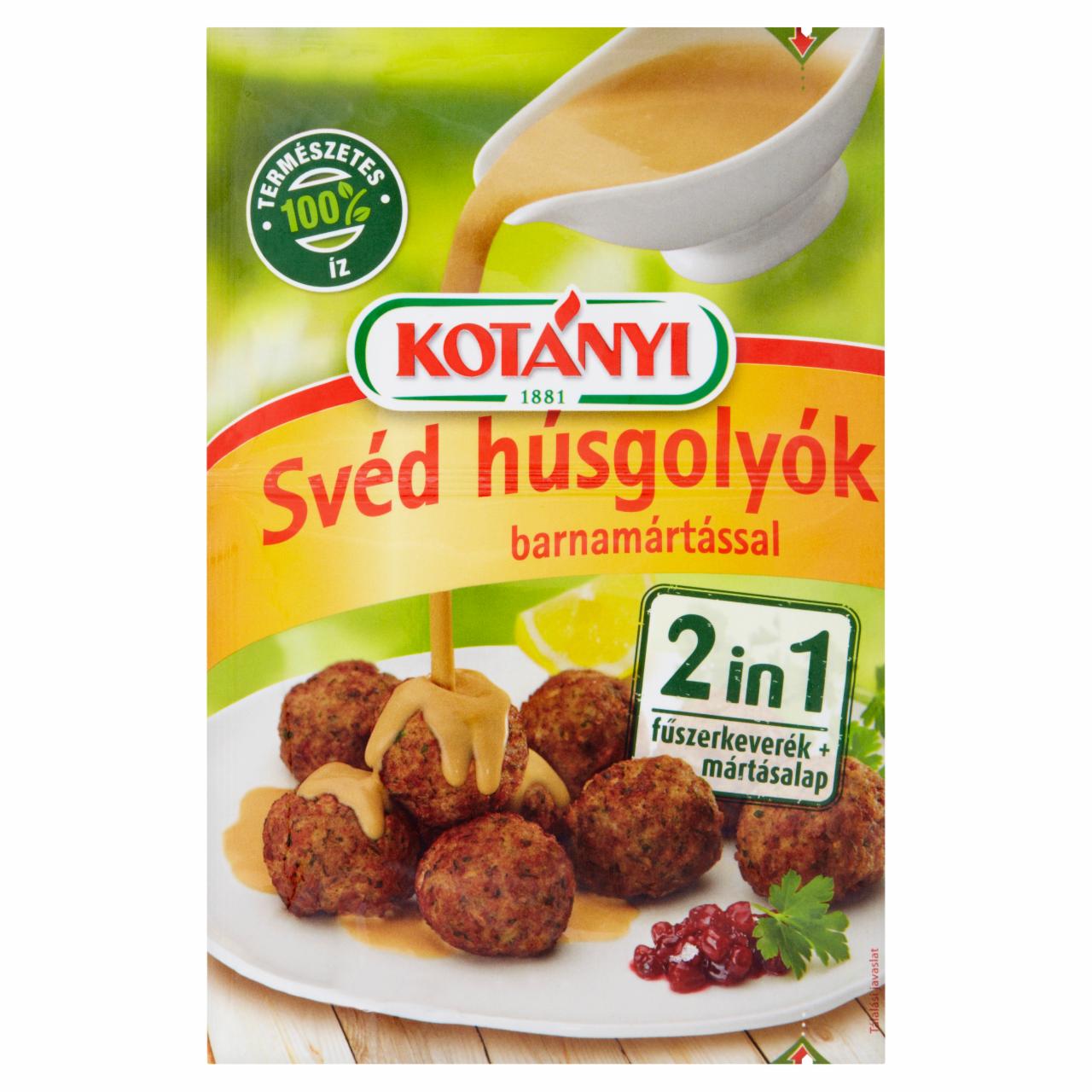 Photo - Kotányi Swedish Meatballs Spices with Brown Sauce 37 g
