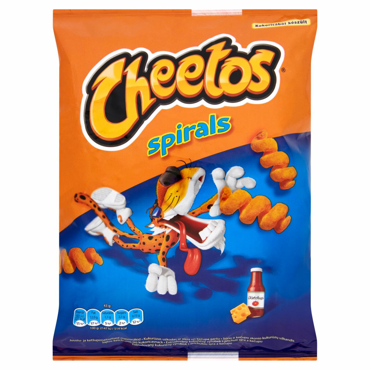 Photo - Cheetos Spirals Cheese-Ketchup Flavoured Corn Snack 43 g