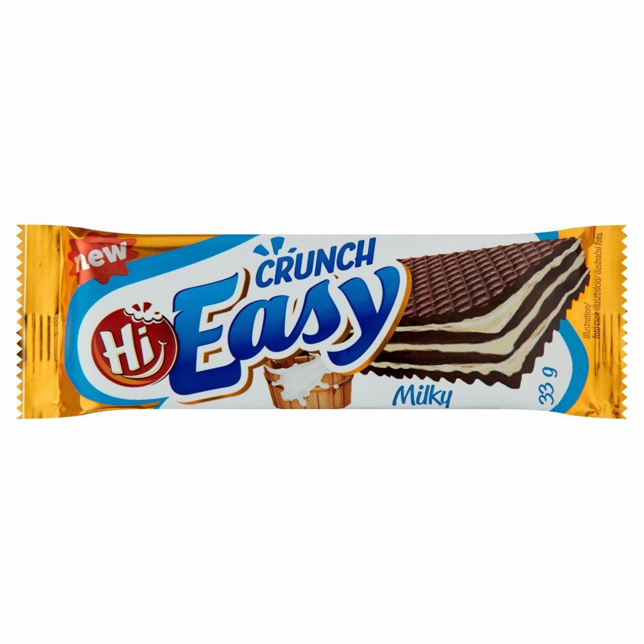 Photo - Hi Easy Crunch Cocoa Wafer with Milk Filling with Cream Flavouring 33 g
