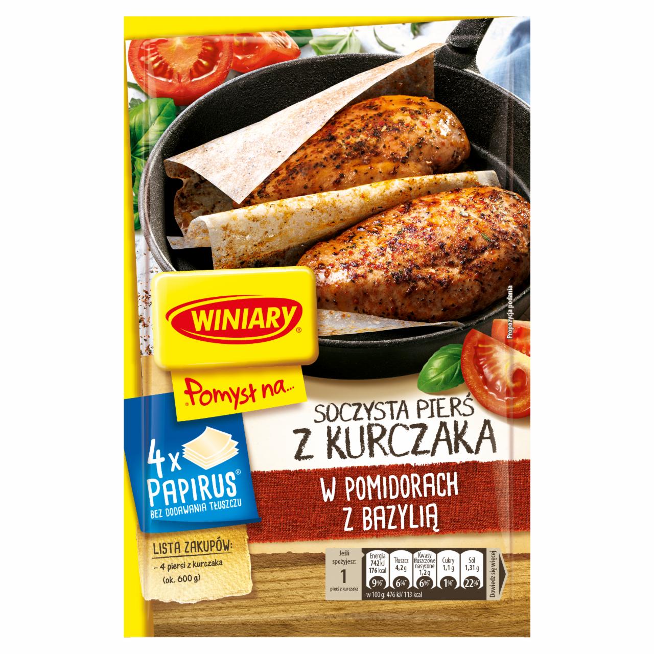 Photo - Winiary Pomysł na... Juicy Chicken Breast in Tomatoes with Basil 24.4 g