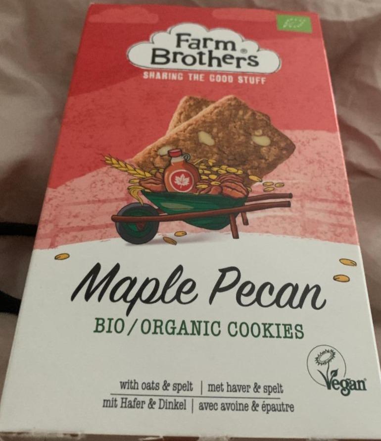 Photo - Vegan Bio Maple Pecan Cookies Farm Brothers
