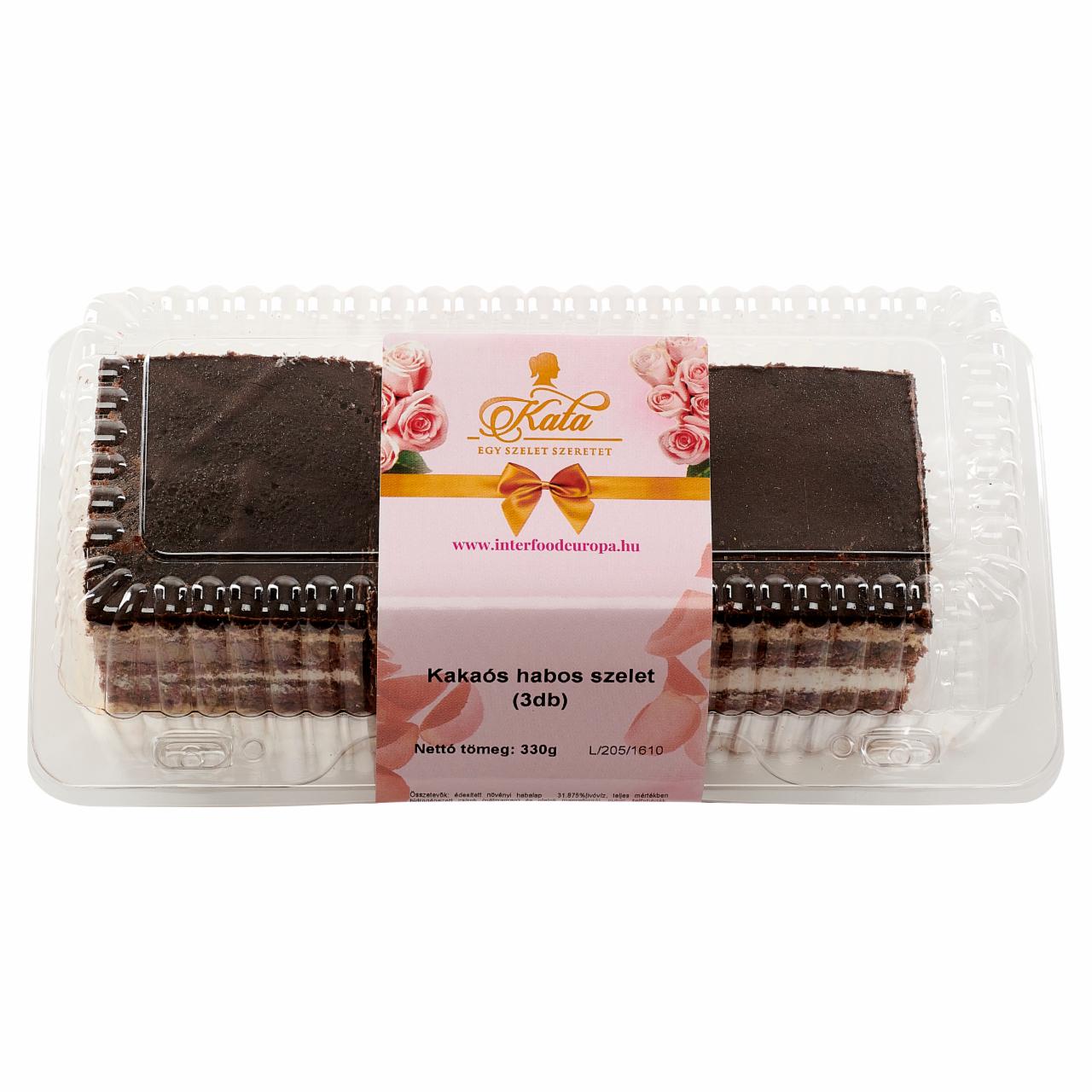Photo - Cocoa Foam Cake 3 pcs 330 g