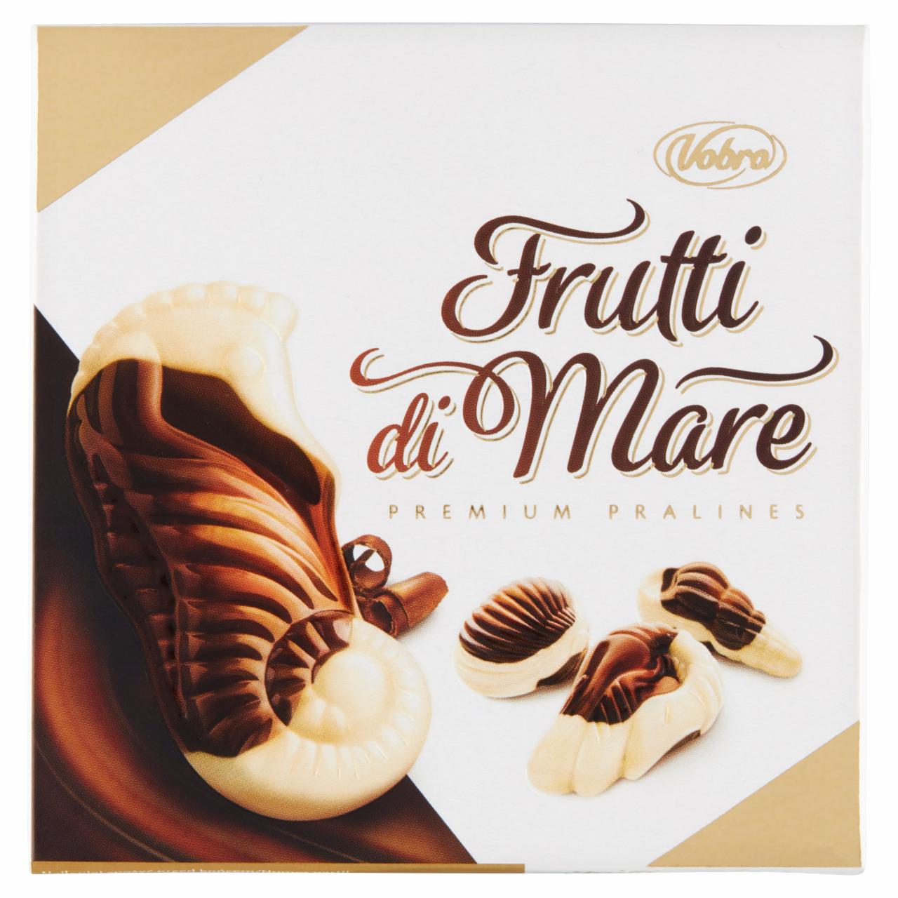 Photo - Vobro Frutti di Mare Pralines Filled with Caramel Hazelnut Milk and Cocoa Cream 45 g