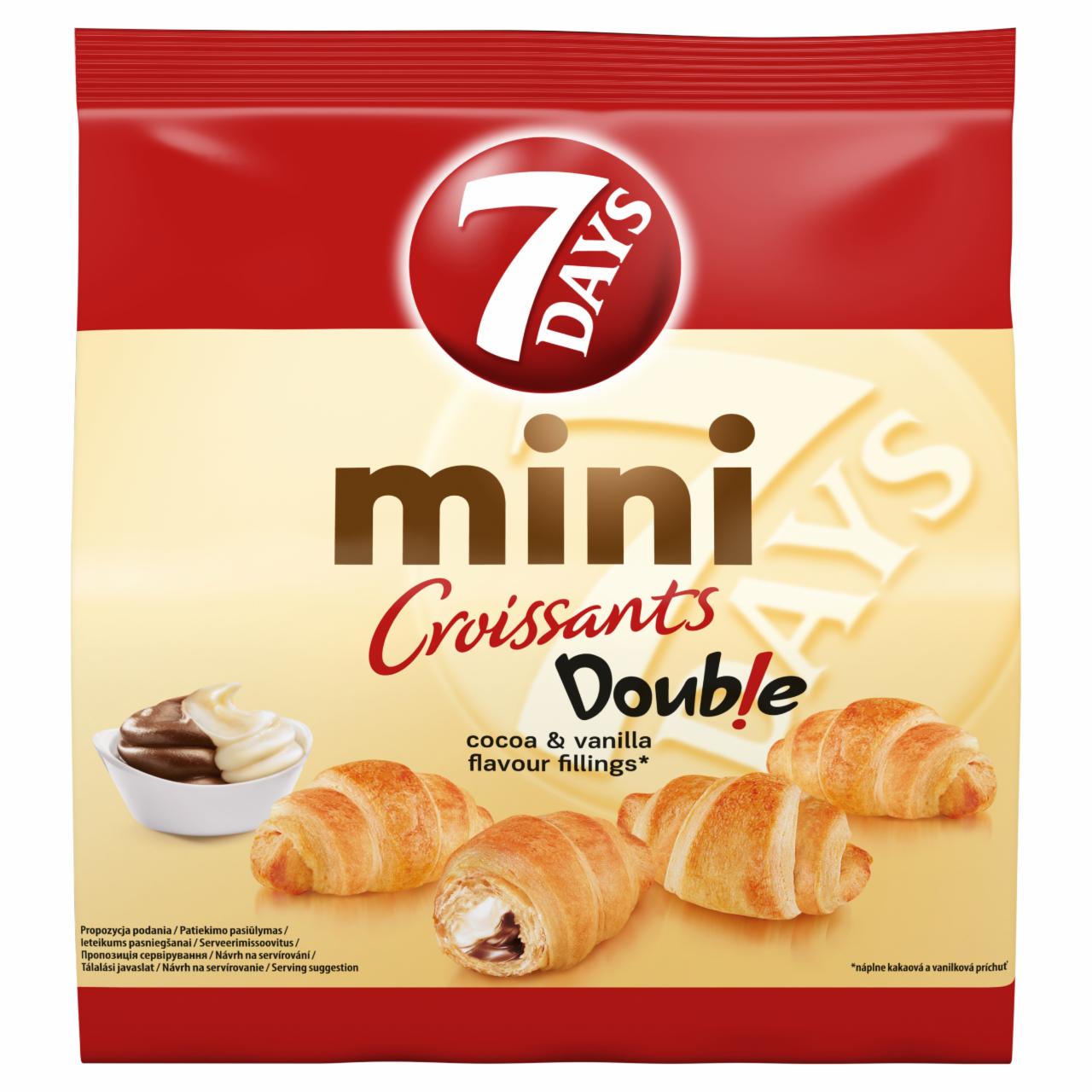 Photo - 7DAYS Mini Croissant Cocoa & Vanilla Flavour Fillings 185 g
