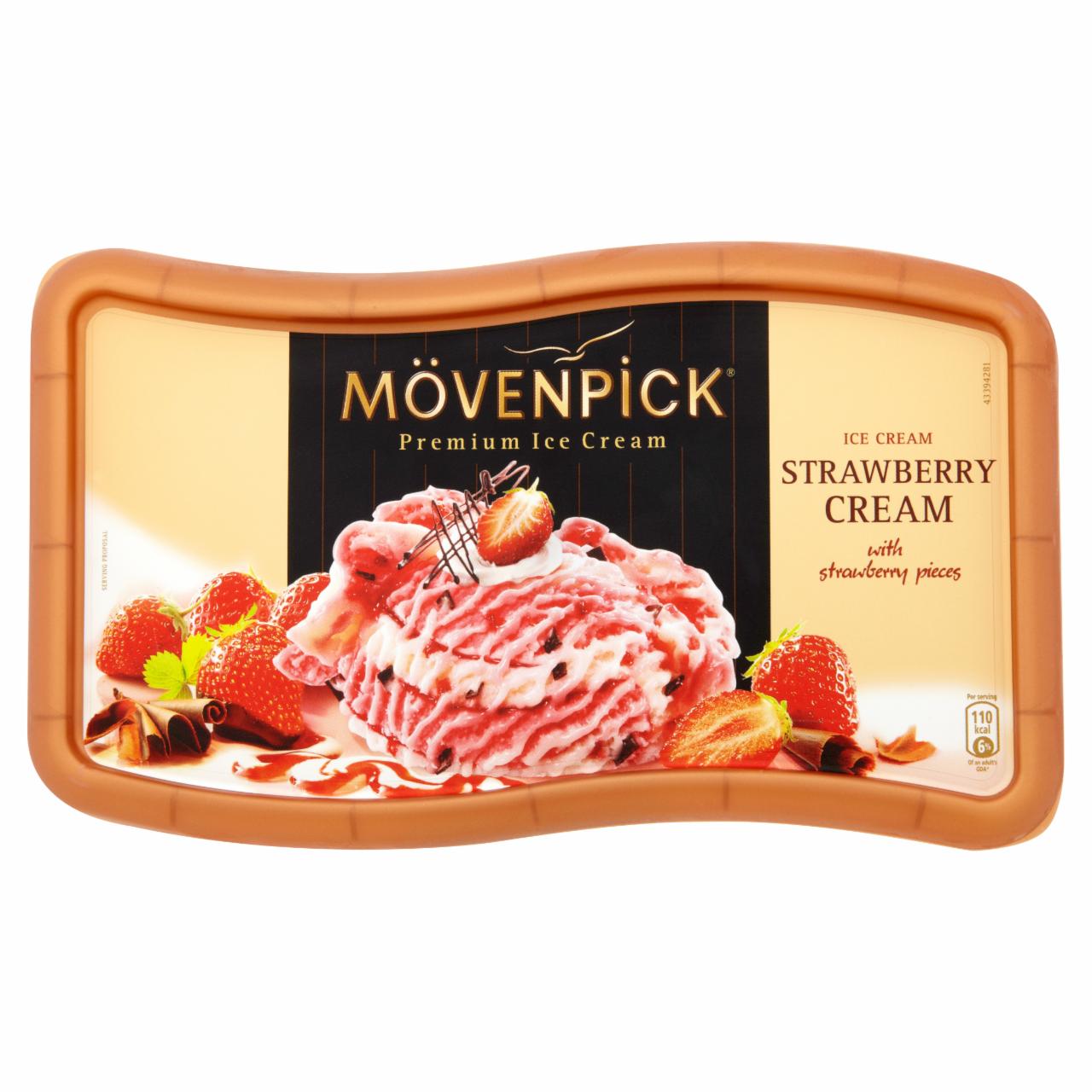 Photo - Mövenpick Strawberry Ice Cream with Strawberry Pieces 900 ml