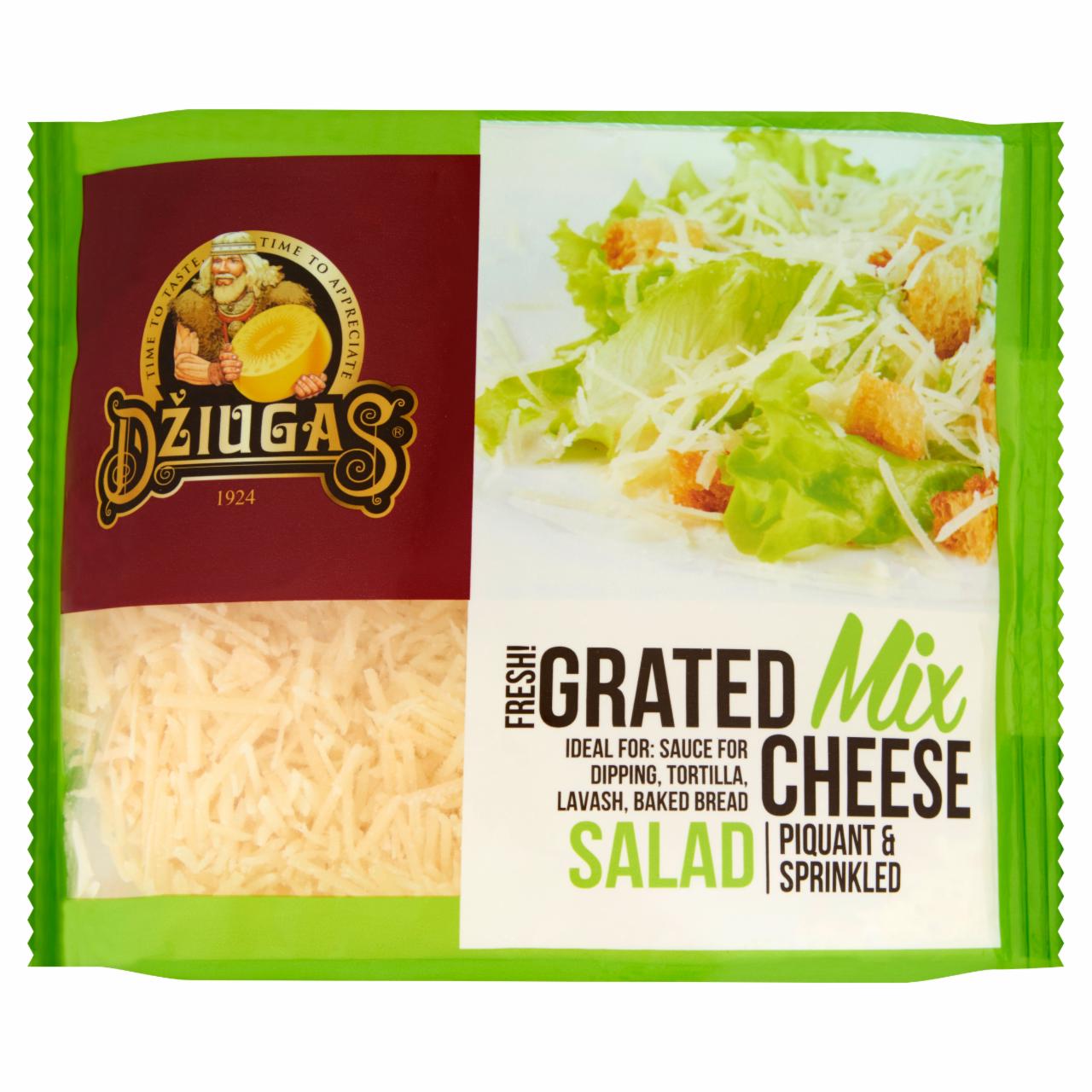 Photo - Džiugas Mix Salad Grated Semi-Fat Hard Cheese 250 g