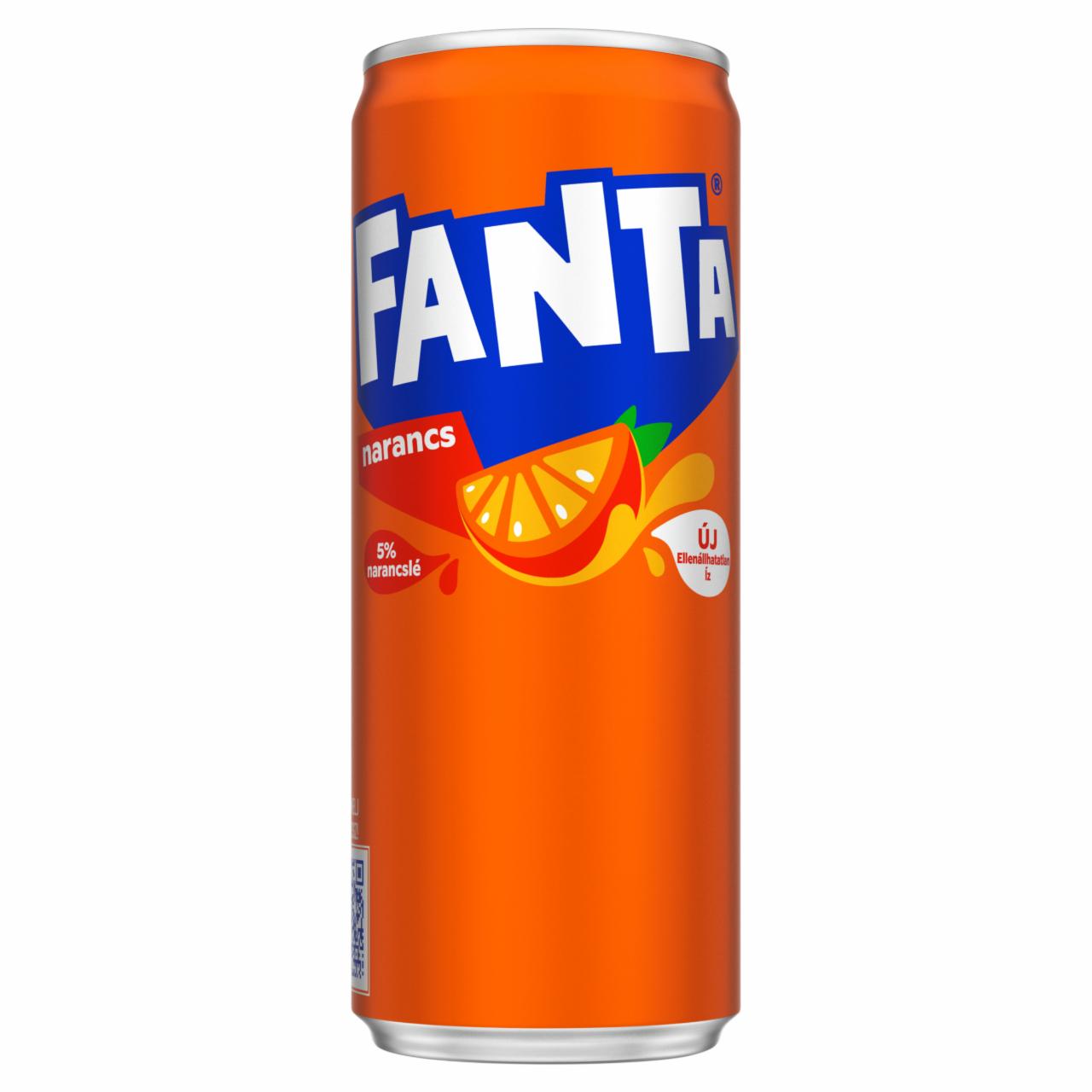 Photo - Fanta Orange Flavoured Carbonated Soft Drink 330 ml