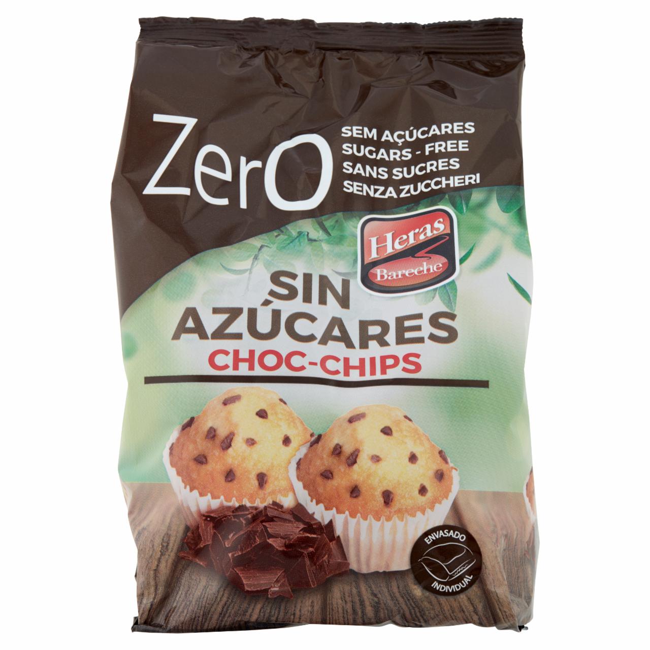 Photo - Heras Bareche Mini Muffin with Chocolate Pieces & Sweetener, without Added Sugar 7 x 32,14 g (225 g)