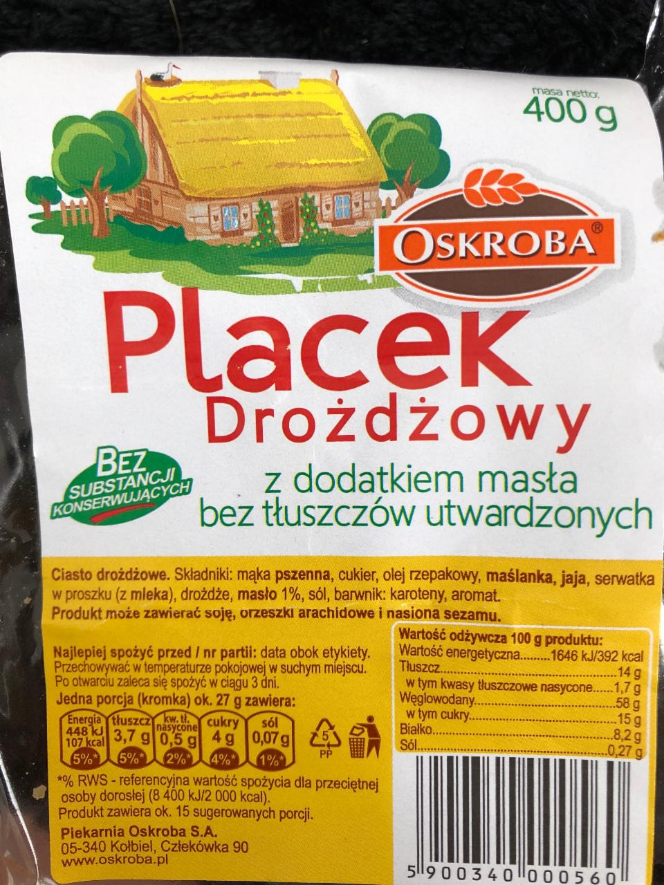 Photo - Oskroba Yeast-Cake 400 g