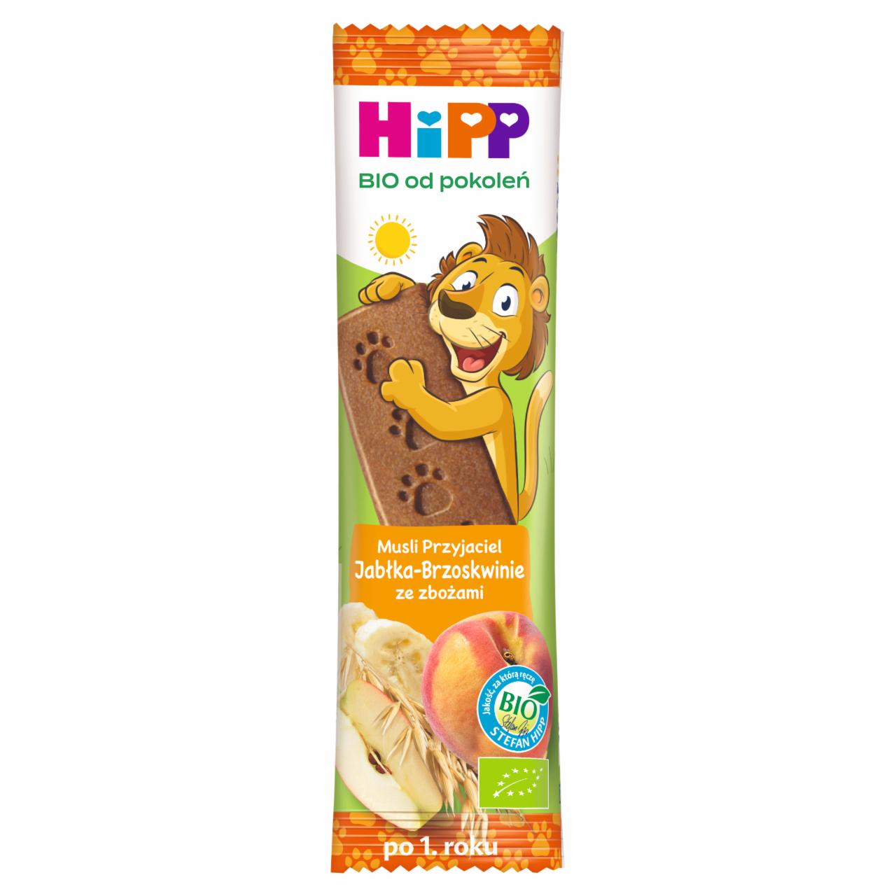 Photo - HiPP BIO Musli Przyjaciel Bar after 1. Year Onwards Apple-Peach with Grains 20 g