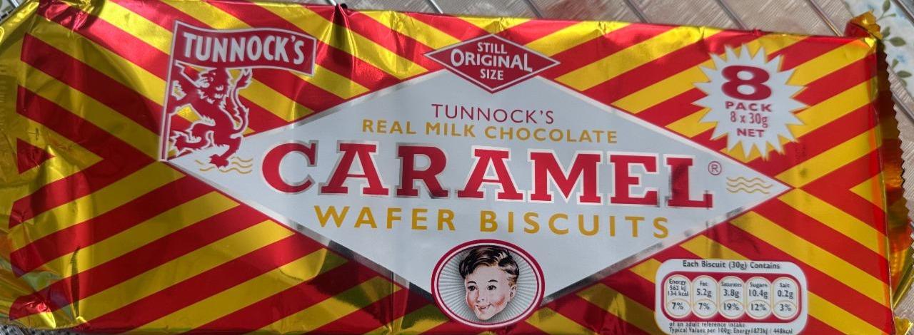 Photo - Real Milk Chocolate Caramel Wafer Biscuits Tunnock's
