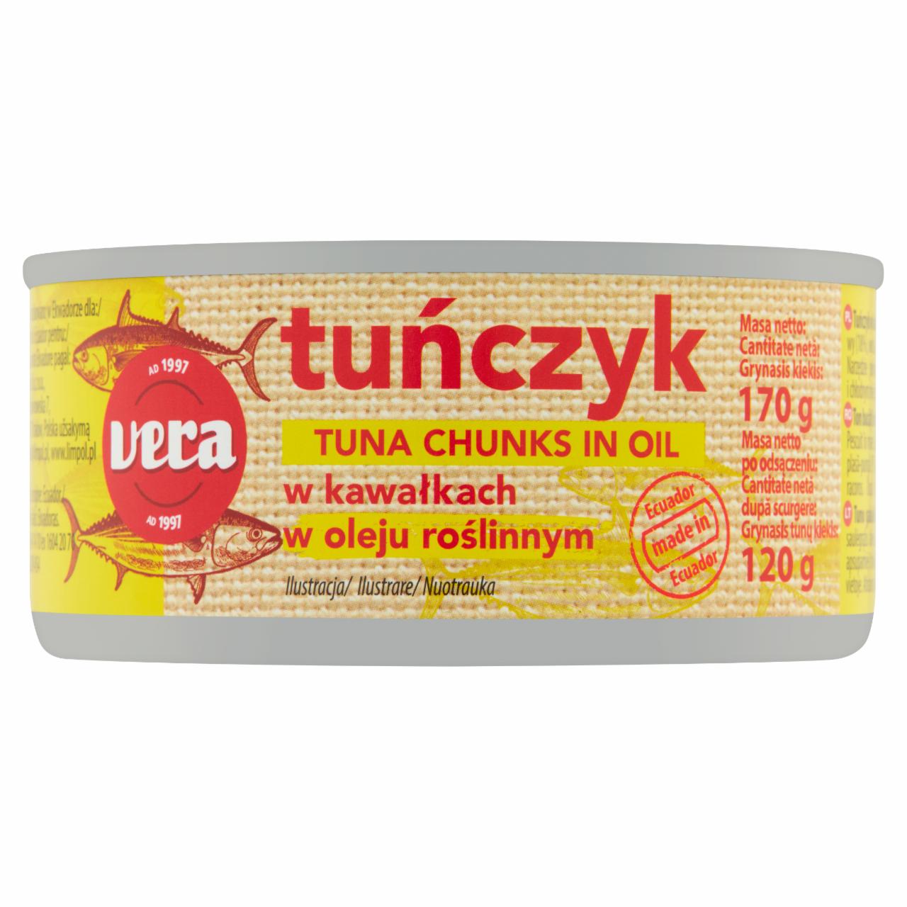 Photo - Vera Tuna Chunks in Vegetable Oil 170 g