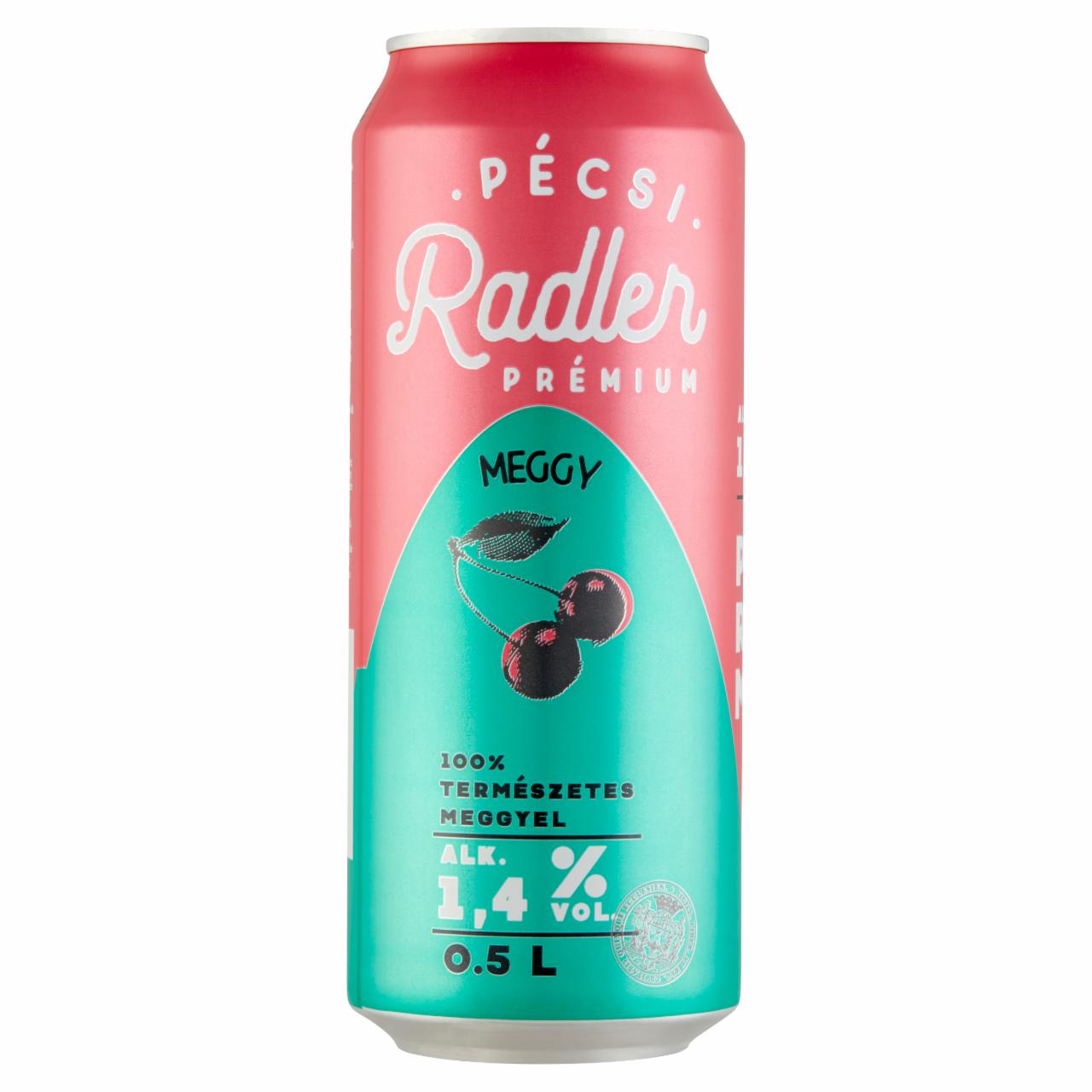 Photo - Pécsi Radler Premium Sour Cherry Beermix with Sour Cherry Flavour 1,4% 0,5 l
