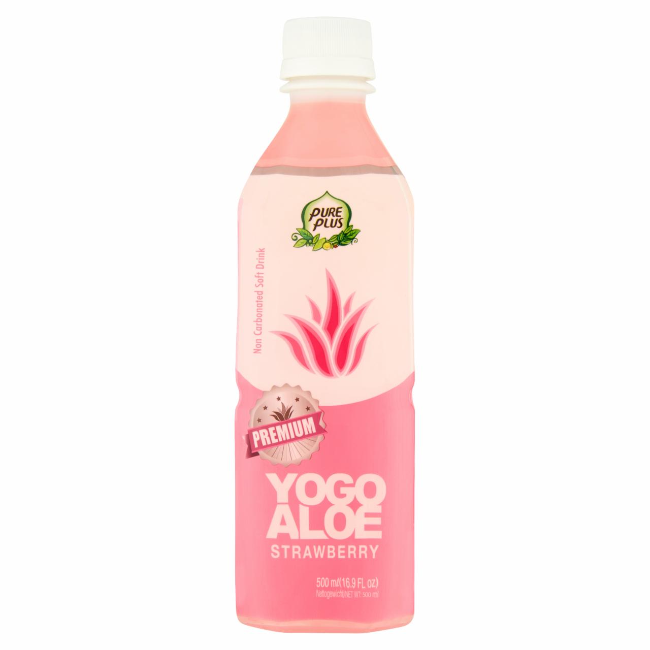 Photo - Pure Plus Premium Yogo Aloe Strawberry Aloe Vera Drink 500 ml